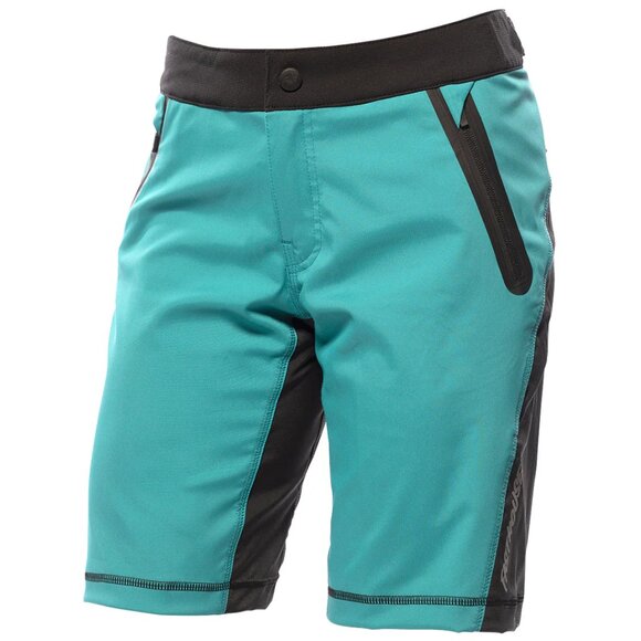 Fasthouse Women's Crossline Mountain Bike Shorts Teal Size 6 NWT - Picture 1 of 6